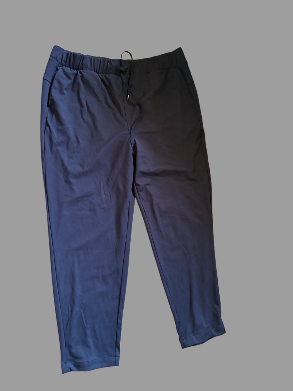 Talbots Navy Elastic-Waist Pull-On Joggers